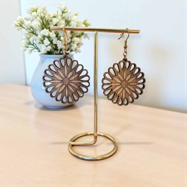 Boucles d'oreilles: l'étoile de Noël