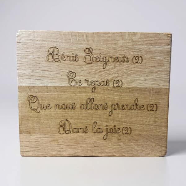 Cadre "Bénis Seigneur ce repas"