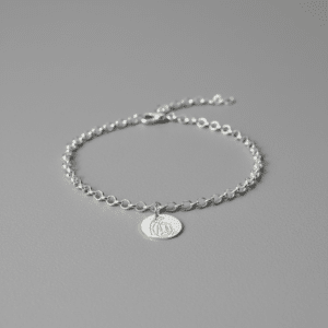 Bracelet argent 925/1000 maille jaseron