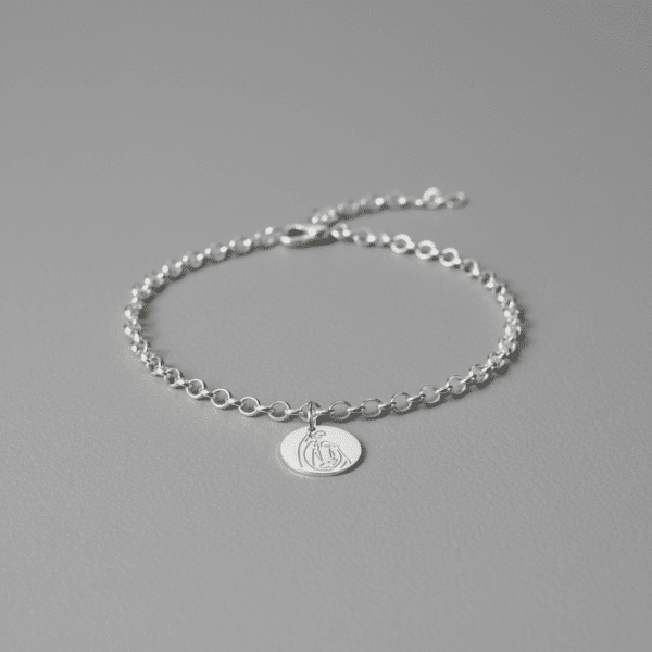 Bracelet argent 925/1000 maille jaseron